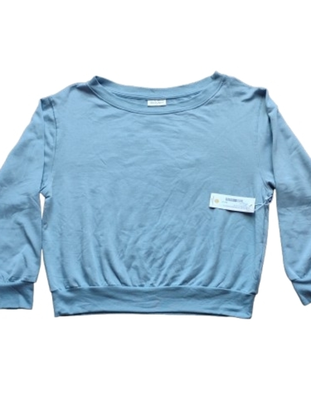 NWT 78 & Sunny Brooksville One Shoulder Sweatshirt L Blue